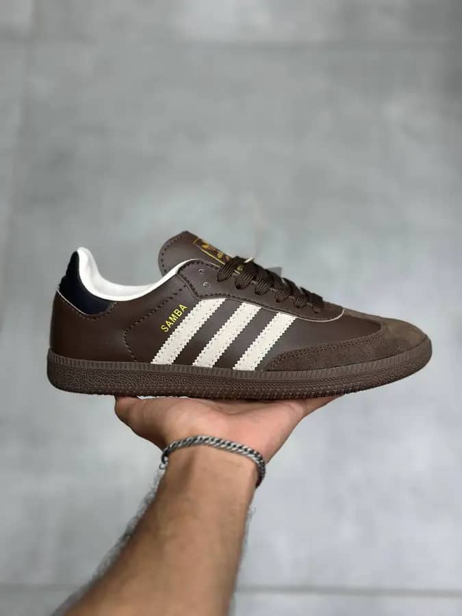 آدیداس سامبا قهوه ای تیره Adidas Samba Dark Brown