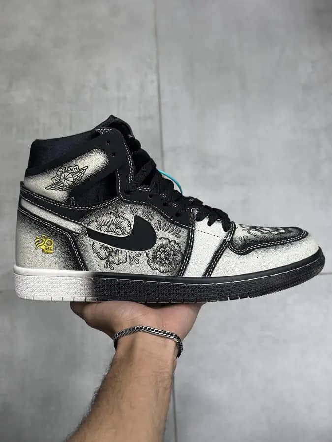 نایک جردن ۱ ساقدار فامیلیا دیا د مورتوس | Nike Jordan 1 High CMFT 2 Dia De Muertos