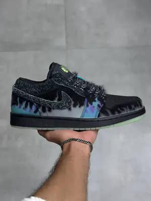نایک جردن 1 بدون ساق هالووین گربه سیاه Nike Jordan 1 Low Halloween Black Cat