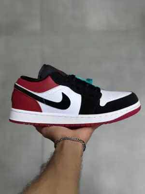 نایک جردن ۱ بدون ساق بلک تو Nike Jordan 1 Low Black Toe