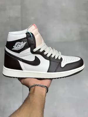 نایک جردن ۱ ساقدار بادبانی قهوه ای تیره | Nike Jordan 1 High Baroque Brown